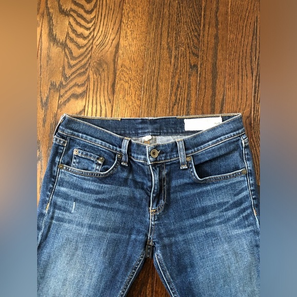 Rag & Bone Women’s 26 Tomboy Distressed Burnley Wash Mid-Rise Skinny Jeans- EUC! - Picture 6 of 15